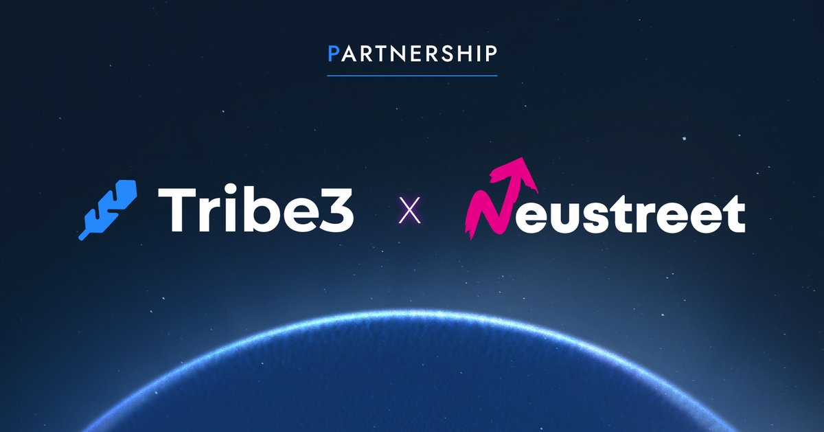 We are excited to partner with @realneustreet , which is bringing more transparency to fragmented collectibles markets through data and content.👾 Tribe3 and Neustreet will collaborate on building new trading solutions with robust price & product data and co-creating content on…