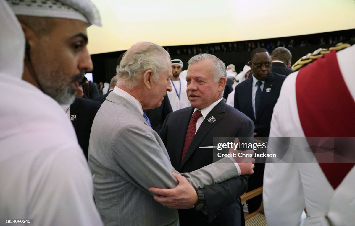 King Charles was greeted warmly by World Leaders ahead of his speech at @COP28_UAE