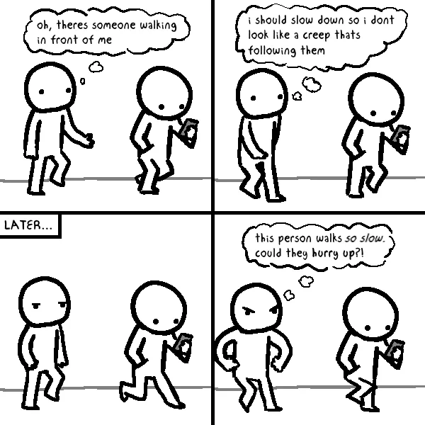 psa: please walk faster 