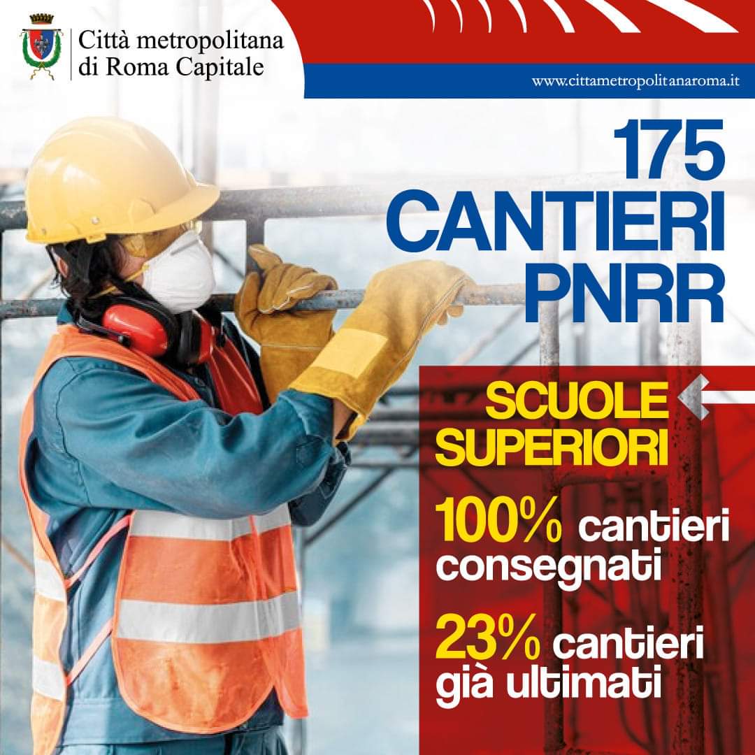 Daniele Parrucci (@danieleparrucci) on Twitter photo Promessa mantenuta.
Il 100% dei cantieri #PNRR negli Istituti Superiori di Roma e Provincia consegnato al 30/11/2023.
Il 23% degli interventi già ultimati. Grazie al grande lavoro dei nostri tecnici e del Sindaco <a href="/gualtierieurope/">Roberto Gualtieri</a> nel reperire risorse. Promessa mantenuta.
Il 100% dei cantieri #PNRR negli Istituti Superiori di Roma e Provincia consegnato al 30/11/2023.
Il 23% degli interventi già ultimati. Grazie al grande lavoro dei nostri tecnici e del Sindaco <a href="/gualtierieurope/">Roberto Gualtieri</a> nel reperire risorse.