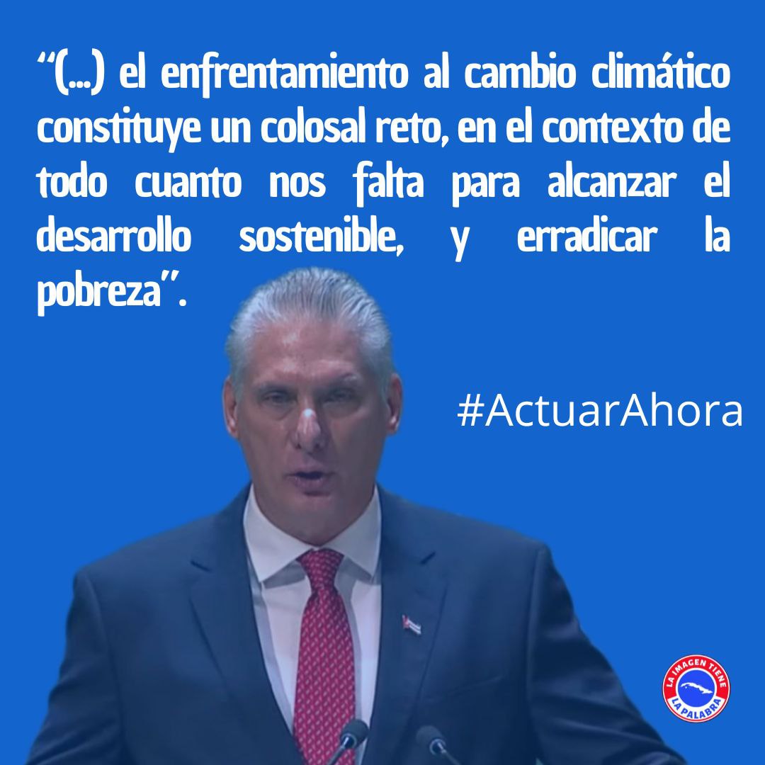 @DiazCanelB 'Debemos #ActuarAhora, es cuestión de supervivencia'. #COP28