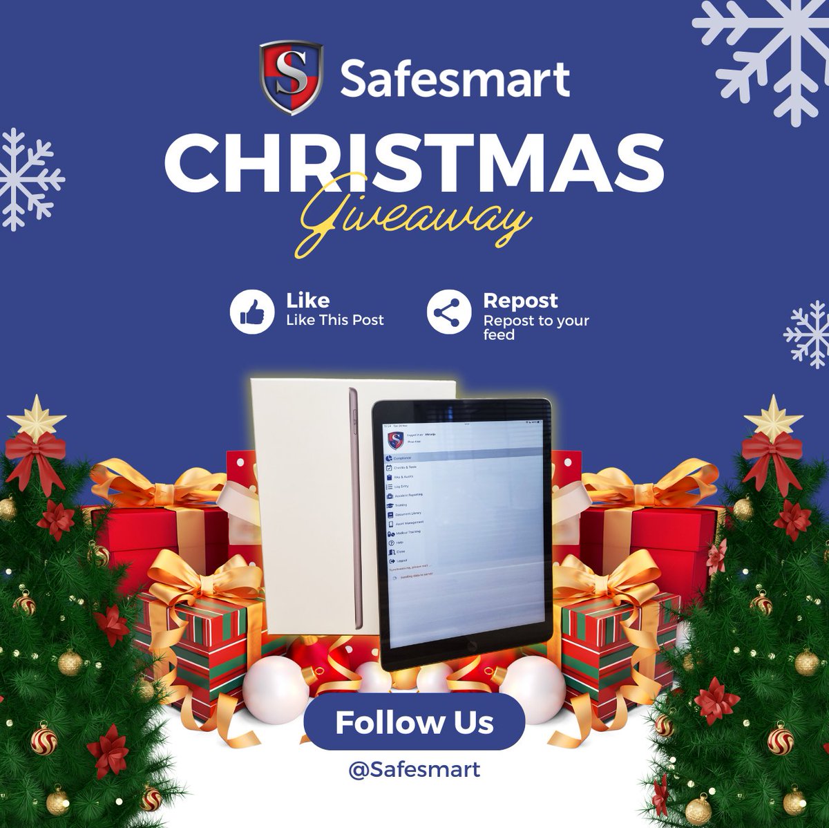 SafesmartUK's tweet image. Today is the first day of our advent calendar and to celebrate behind door 1, we have a giveaway! We will be giving away a brand-new iPad worth over £650! 🎅

To enter like and repost, Good luck! 🤞

The winner will be drawn on 22/12/2023!

#Christmas #Adventcalendar #Competition