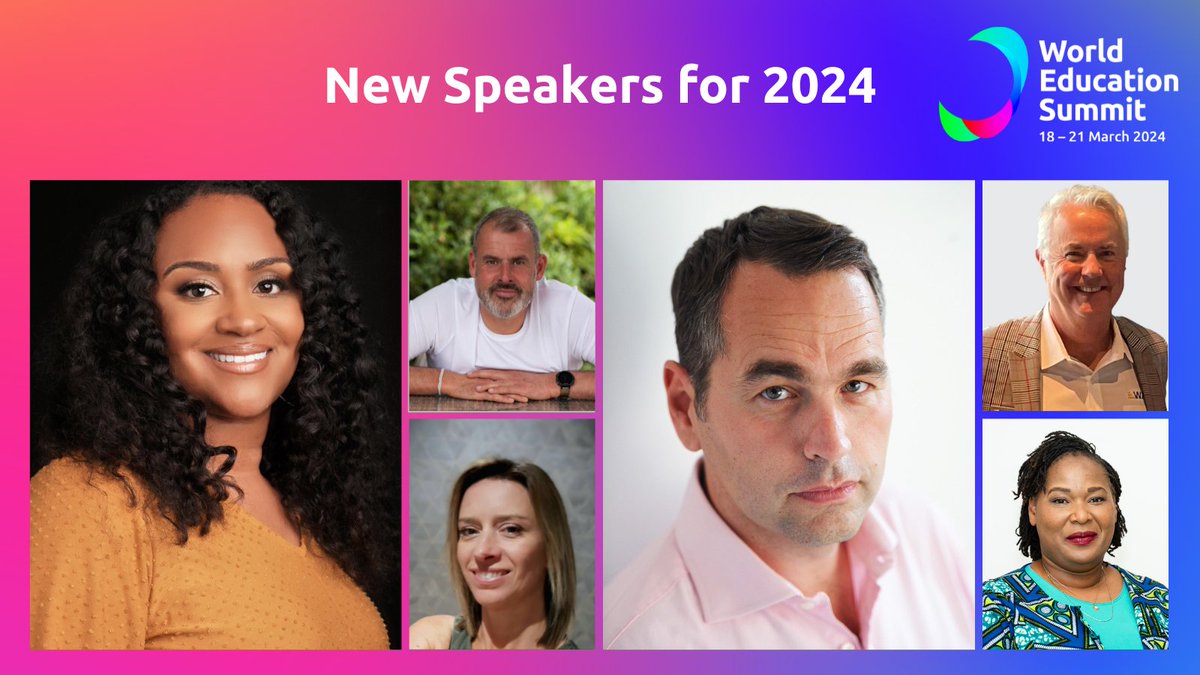 We are delighted that March 2024 brings the addition of exceptional new voices to the #WorldEdSummit family, joining us for the very first time will be @timmylodge Lizzie Muringi-Ngwenya, @EllaRobsedu @Lem_Exeter & @GholdyM bit.ly/49ghNel