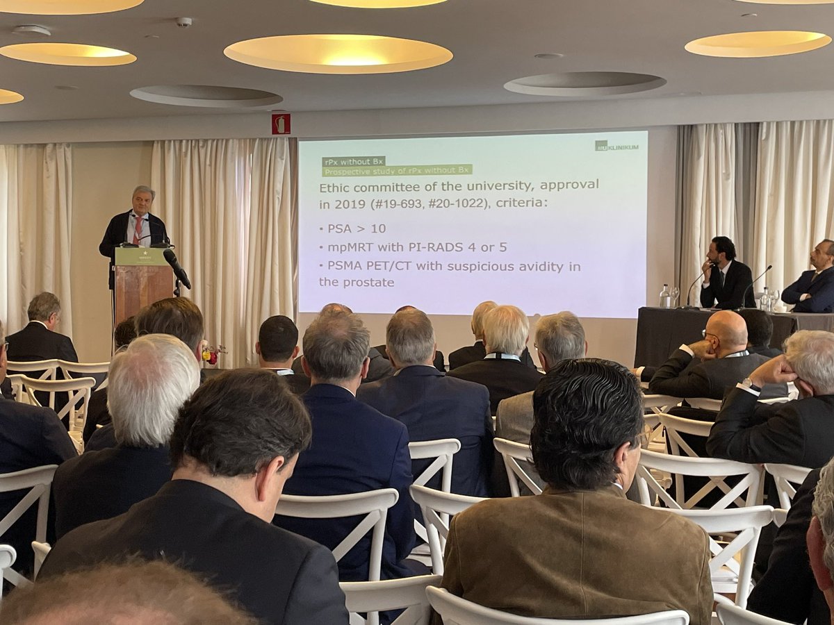 LoebStacy's tweet image. Provocative study of radical prostatectomy without prior biopsy for patients w/ PSA&amp;gt;10 + high suspicion MRI/PSMA PET. All patients had clinically significant #prostatecancer on final pathology. No data yet if avoiding biopsy impacts functional outcomes -Stief #aaeu23