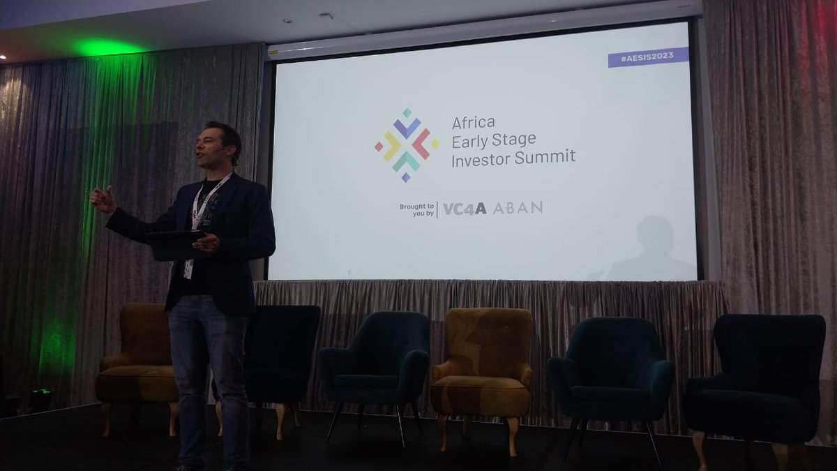 SULaunchLab's tweet image. Today is day 2 or #AESIS2023. And after we hosted an investor dinner at last night, our portfolio companies are pitching this morning to a room full of hundreds of investors with an Africa focus. TerraClim, Stellenbosch Nanofiber Company, and GreenX Engineering all showcasing