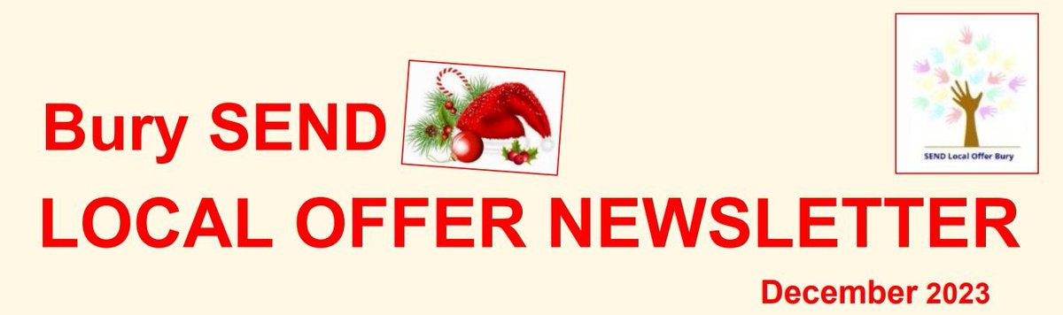 The latest edition of the Bury SEND Local Offer newsletter, December 2023, is now available to read online. It can be found on the SEND Local Offer website by clicking on this link: theburydirectory.co.uk/storage/12053/…