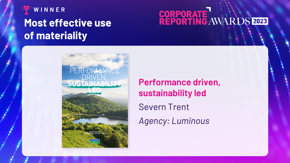 Moving on to the 'Most Effective Use of Materiality' category, and the winner is
<a href="/stwater/">Severn Trent</a> in collaboration with <a href="/Luminouslondon/">Luminous</a>!🏆#crawards