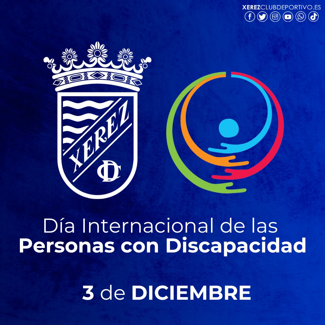 📢 El #Xerez celebrará este domingo el 𝐃𝐢́𝐚 𝐈𝐧𝐭𝐞𝐫𝐧𝐚𝐜𝐢𝐨𝐧𝐚𝐥 𝐝𝐞 𝐥𝐚𝐬 𝐏𝐞𝐫𝐬𝐨𝐧𝐚𝐬 𝐜𝐨𝐧 𝐃𝐢𝐬𝐜𝐚𝐩𝐚𝐜𝐢𝐝𝐚𝐝 ♿️🏟

🖱️ xerezclubdeportivo.es/el-xerez-cd-re…