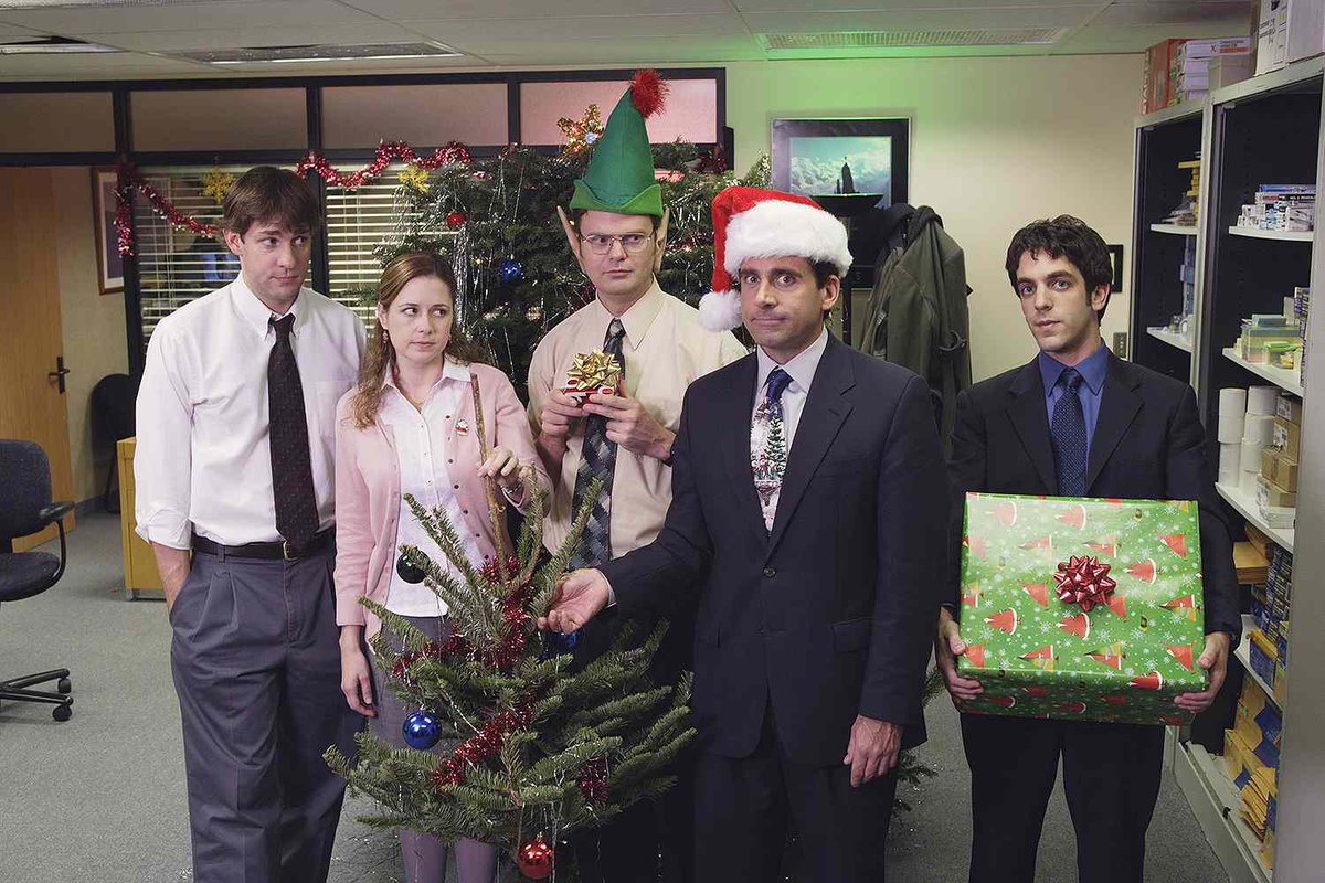 social media managers making the team get festive for content