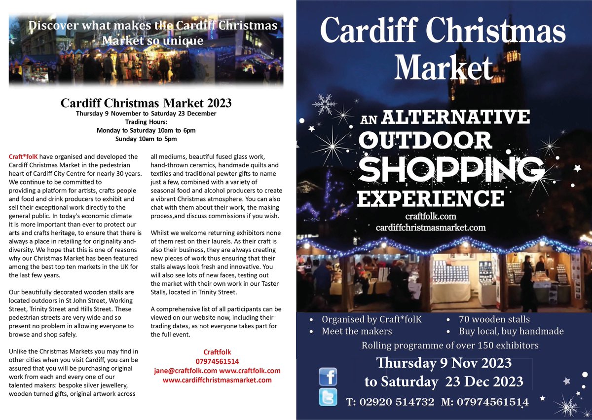 If you haven't visited yet, here's what you can expect this year from the amazing Cardiff Christmas Market . . . . . . . . . . . . #cardiffchristmasmarket #cardiff #christmas2023 #christmasmarket #christmascraft #christmasfair #cardiffmakers #cardiffartists #welshartists