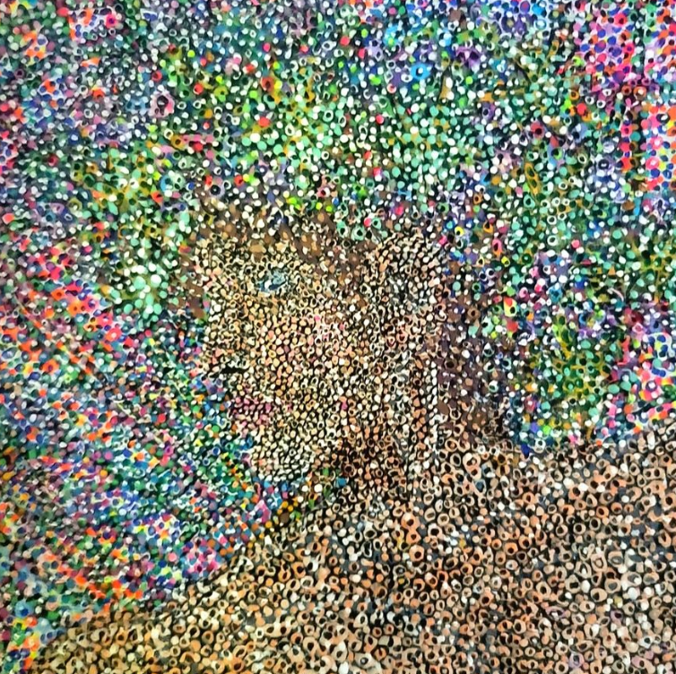 BacchusStrange's tweet photo. my #Mandala this is the macro canvas that all the Pardus Maculae images came from
- #acryliconcanvas
-124cm x 99 cm
- #art #bacchus #sacredspace #dionysus #studioart #studio #arte #bacchanalia #dionysia #ganachakra #yantra #painting #dots  #ritual #dotsonly #spiralgalaxy #liber https://t.co/lbHb7AwDBM