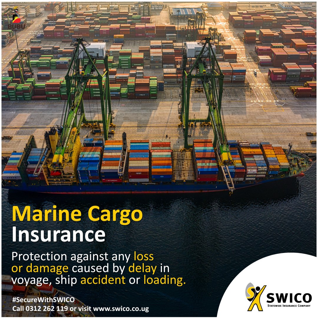 swico_uganda's tweet photo. Protect your goods from various risks while in transit to their final destination with our Marine Cargo insurance. Contact us today to learn more. #SecureWithSWICO https://t.co/XVuCULrgcg