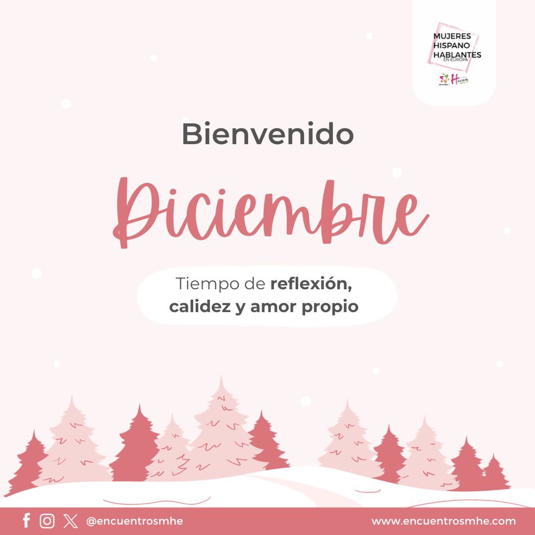 encuentrosmhe's tweet image. ☃️❄️BIENVENIDO DICIEMBRE☃️❄️

🤍Querida #MujerMigrante,

¡Iniciamos el último capítulo del año!🌟
Estamos emocionadas de cerrar otro año junto a esta increíble comunidad ¡GRACIAS por ser parte de este viaje!

Cont. ⤵️