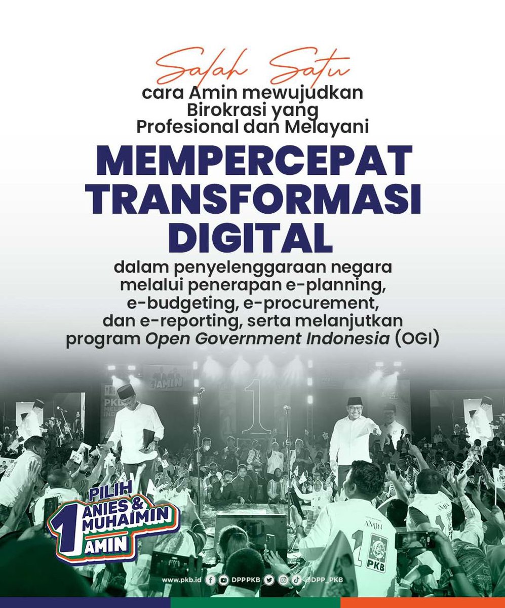 Untuk memastikan kebutuhan masyarakat terpenuhi, Mas Anies <a href="/aniesbaswedan/">Anies Rasyid Baswedan</a> dan Gus Imin <a href="/cakimiNOW/">A Muhaimin Iskandar</a> sepakat bahwa birokrasi  bersih, profesional dan melayani penting untuk segera diwujudkan 🚝🚊

#BirokrasiBersihAMIN
#AniesMuhaimin2024