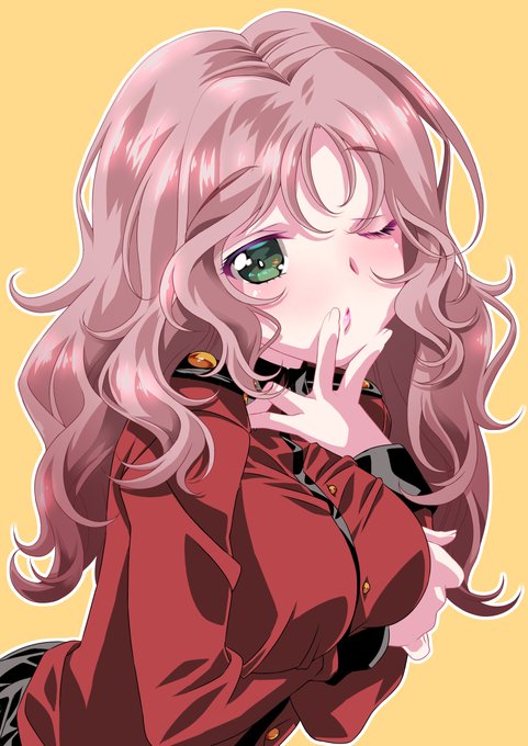 聖グロ新メンバー、クランベリーとバニラさん描いたので初描きピーチさん。 ……盛りました。  #ガルパン