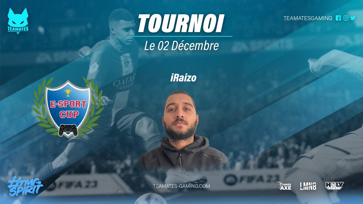 🚨 SMS E-Sport Cup 🚨

La Sélective 2 du tournoi de <a href="/SMSESPORTCUP/">SMS SPORT CUP</a>, c'est le 2 décembre, et notre joueur <a href="/Tomtom__972/">iRaizo972</a> fait le déplacement à Eaubonne 🔥

Objectif : finir dans les 2 premiers pour accéder à la finale💪

GL à toi, iRaizo ! 

#TMGSpirit #smsesportcup #EASportsFC24