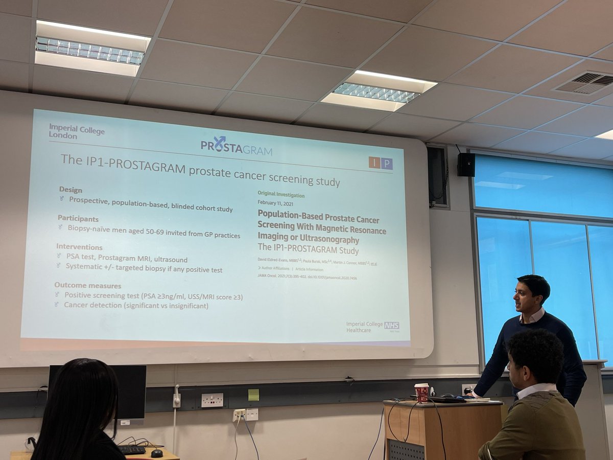 Great to hear @NikhilMayor present at the monthly @IP_London meeting on PI-RADS vs Likert for screening bpMRI use in the #IP1PROSTAGRAM trial Do we need a new scoring system? bjui-journals.onlinelibrary.wiley.com/doi/10.1111/bj…