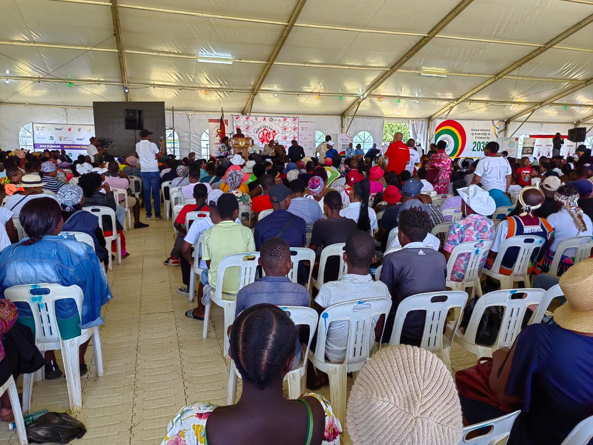 The official commemoration of #WorldAIDSDay and launch of the South African Chapter of the Global Alliance to end #AIDS in Children is currently underway in Mandeni KZN led by the Deputy President Paul Mashatile in his capacity as Chairperson of SANAC #WAD2023 #LetCommunitiesLead