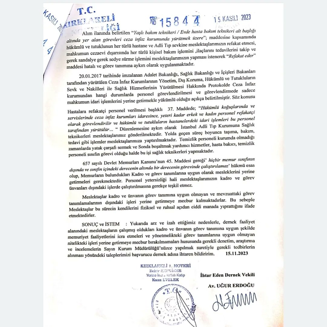 Bu yaşananların <a href="/adalet_bakanlik/">T.C. Adalet Bakanlığı</a> ğında olduğuna insanın inanası gelmiyor. İhtar çekiyoruz dava açağız diyoruz kimi kime şikayet ediyorsunuz deniyor!
Sayın bakanım <a href="/yilmaztunc/">Yılmaz TUNÇ</a> sizin bakanlığında bile haksızlık, hukuksuzluk olacaksa bizler bu ülkenin gençleri olarak kime güvenelim.