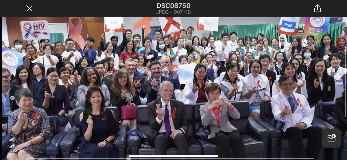USAmbThailand's tweet photo. Twenty years ago, #AIDS was a death sentence. The U.S. & Thailand refused to accept that reality. Through partnerships, including @PEPFAR, the Royal Thai Government, communities, the private sector, and many others, we saved lives and helped people. A special thank you to BMA & Bangkok Public Health Center 28 for their extraordinary work and leadership in the fight over the years! Today on #WorldAIDSDay2023 & @PEPFAR’s 20th anniversary, we reflect on the progress made and commit again to finally #EndAIDS2030.