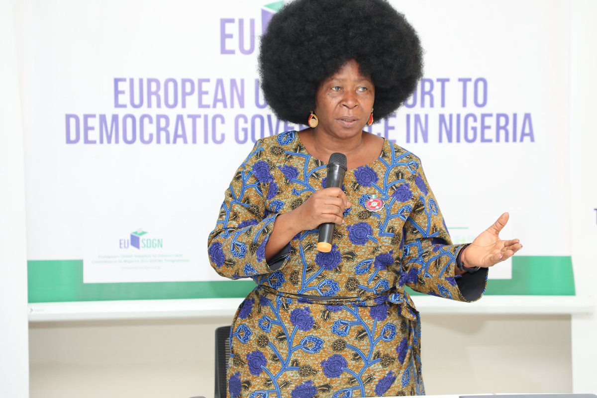 PLACNG's tweet photo. Mrs Ene Obi, Former Converner, @SituationRoomNg facilitating a session titled "Efforts of Civil Society in preventing Gender Based Violence and Promoting Women's Rights" at the ongoing Fourth Bi-weekly meeting of PLAC's 2023 Legislative Interns
 
#EUinNigeria 
#EU4DemocracyNG 
#GenderBasedViolence 
#16DaysOfActivismAgainstGBV 
#PLACInternship2023