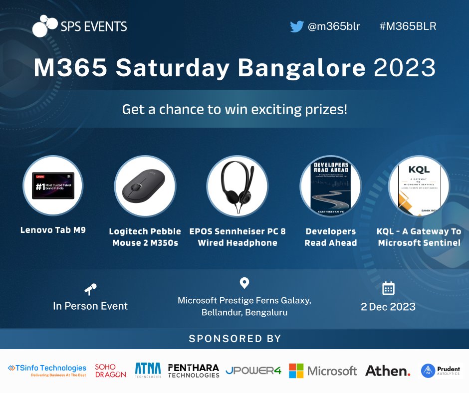 Bring external data to #Microsoft365. I will be speaking about Introduction to. #MicrosoftGraph #Connectors at @m365blr tomorrow. Super informative sessions and goodies waiting for you. Do register at a-um.me/s2o