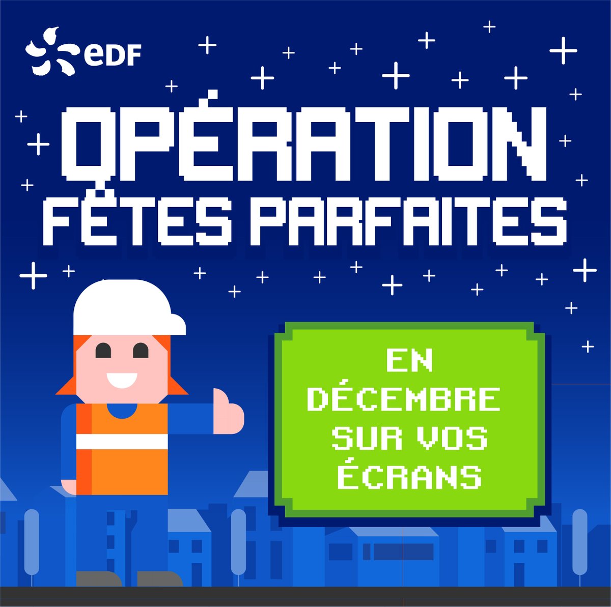 edfrecrute's tweet photo. 🎄#JoyeusesFêtes avec EDF!🎅
🔌Pendant tout le mois de décembre, suivez les missions électriques de Lola pour illuminer les fêtes ! Parviendra-t-elle à franchir tous les niveaux ? Est-ce que tout sera prêt à temps ? Réponses dans « Opération : fêtes parfaites » !
#ÉnergieFestive https://t.co/DPMG2ufuER