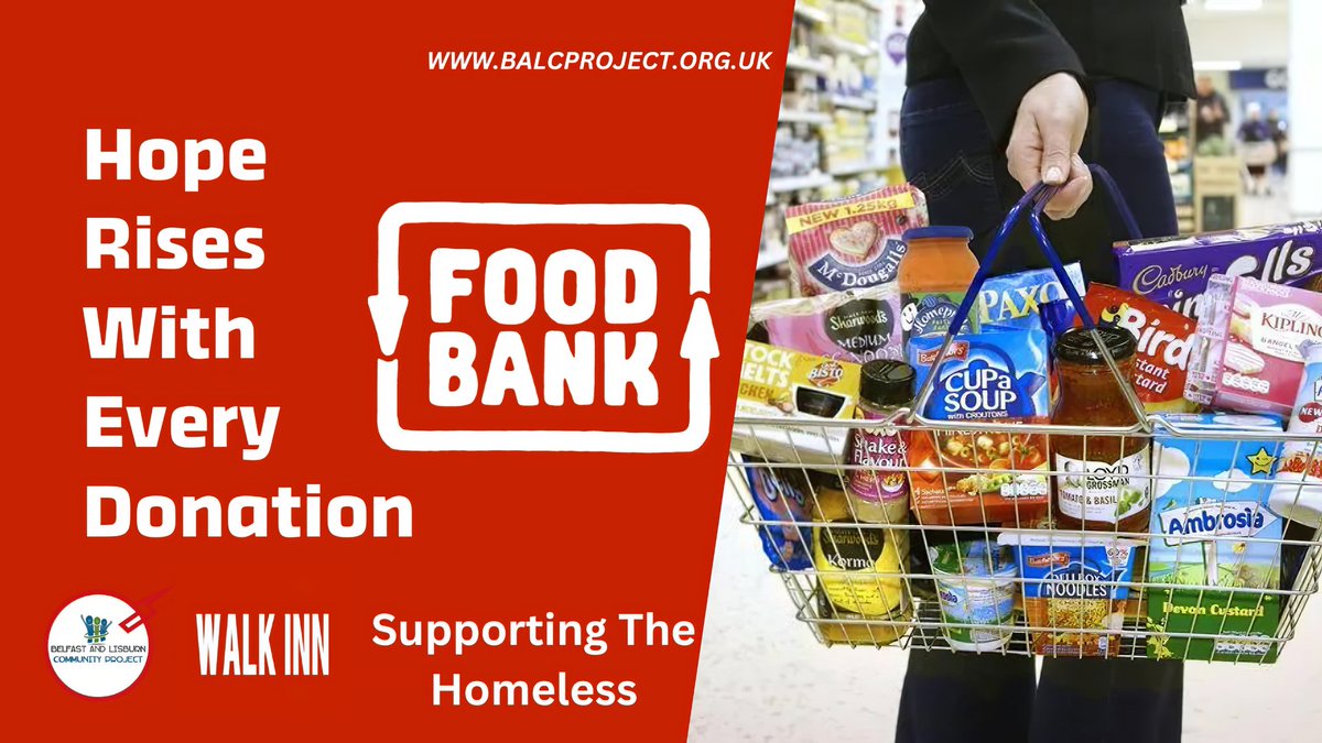 Our Walk INN Projects
*Belfast Food Bank
*Lisburn Food Bank DropIN
*Homeless Advice
*Emergency Accomodation
*Free Homeless Monthly Mobile Internet Data and Calls
*Homeless Outreach
balcproject.org.uk/donation/

Supporting the Homeless

#StrongerTogether