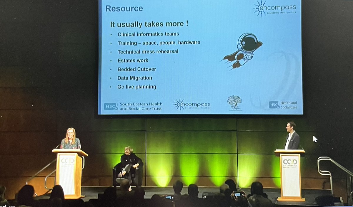 ‘Whole system approach with the patient at the centre’.  Really enjoyed listening to the journey of South Eastern Health and social care trust about implementing an EHR. <a href="/richeal101/">Richéal M. Burns</a> <a href="/Aine_Roddy/">Dr. Aine Roddy</a> <a href="/dukeloath/">Martin O'Neill</a> <a href="/healsrc/">Health and Biomedical (HEAL) Research Centre</a> <a href="/ATU_ResearchIE/">ATU Research</a> #Better2getherDH2023