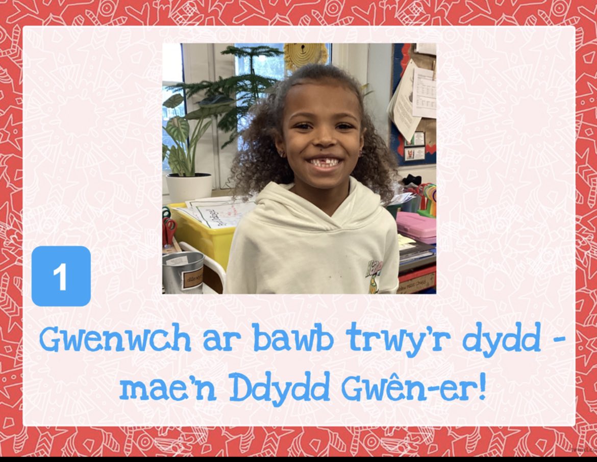 Yn ystod Rhagfyr, fe fydd Dosbarth Rhodri Morgan yn rhannu ein “Calendr Caredigrwydd” blynyddol. During December, Dosbarth Rhodri Morgan will share our Kindness Calendar . DIWRNOD 1️⃣🎄🤶🎅😄