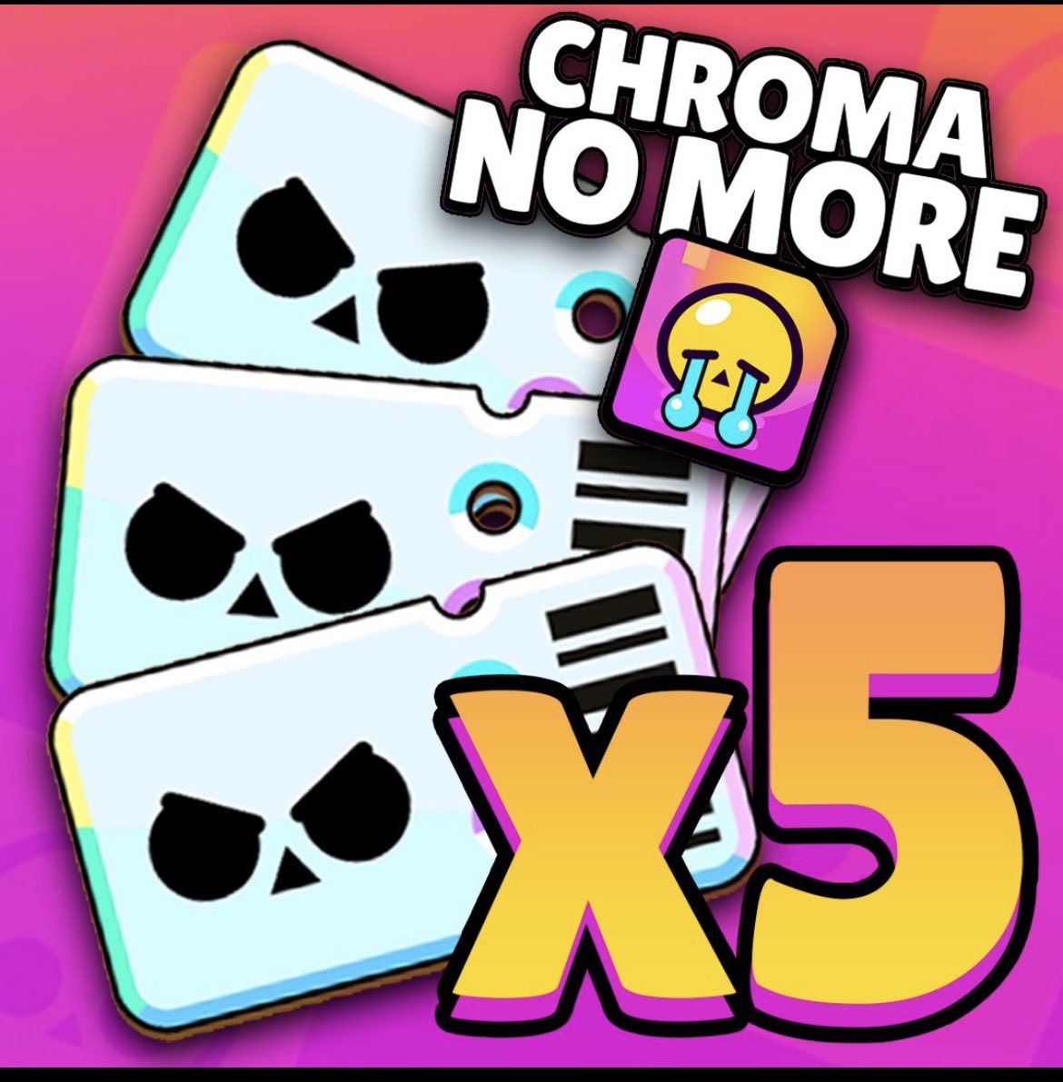 🚨 GIVEAWAY 🚨 
• 5x Brawl Pass Plus •
• Potentially Win *CHROMA CODE* All Chromatic Brawlers + Brawl Pass)

• To Enter: 
1. Follow @Tribe_Brazil @SKGaming_Brazil @zeta_russia 
2. Like and Retweet and tag 2 friends💙

Winners will announced on 12/12

#BrawlStars
#ChromaNoMore