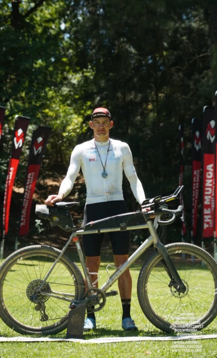 NEW MUNGA RECORD!
Namibia’s Drikus Coetzee has won the 2023  <a href="/TheMungaMTB/">The Munga</a> in a new record. The ultra-endurance specialist clocked 47 hours 37 minutes for the 1070km race from Bloemfontein to Wellington. The previous record of 50 hours 30 minutes was set by Ramses Bekenk in 2018.