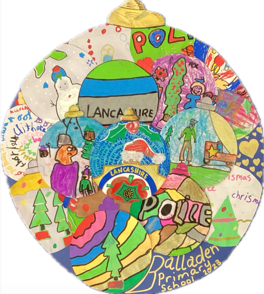 Balladenprimary's tweet photo. @LancsPolice 
#BobbiesOnABauble https://t.co/fowcBepqxl
