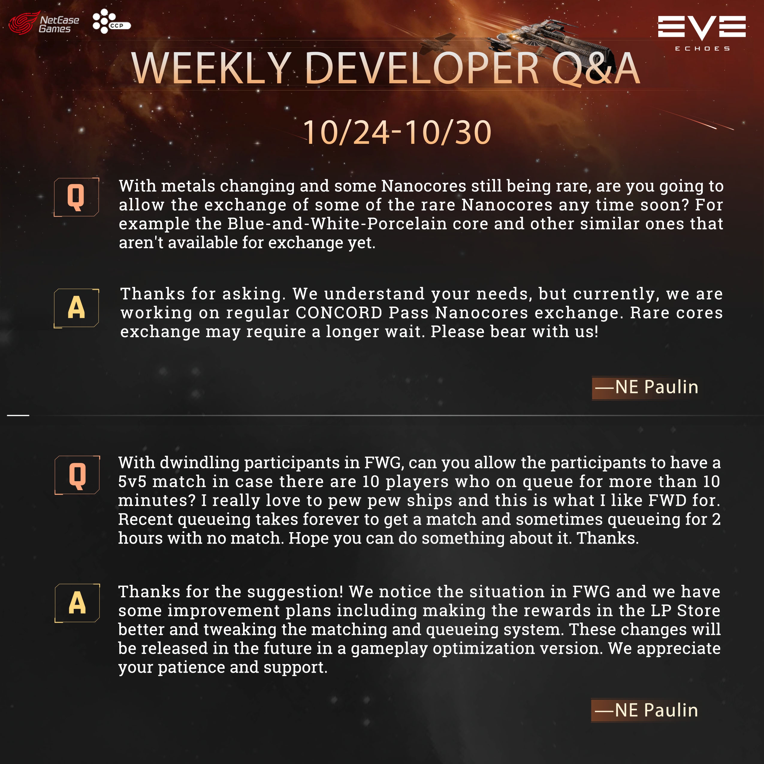 CCP Games Chooses NetEase Games to Power Future EVE Online Game Operations  in China - CCP Games