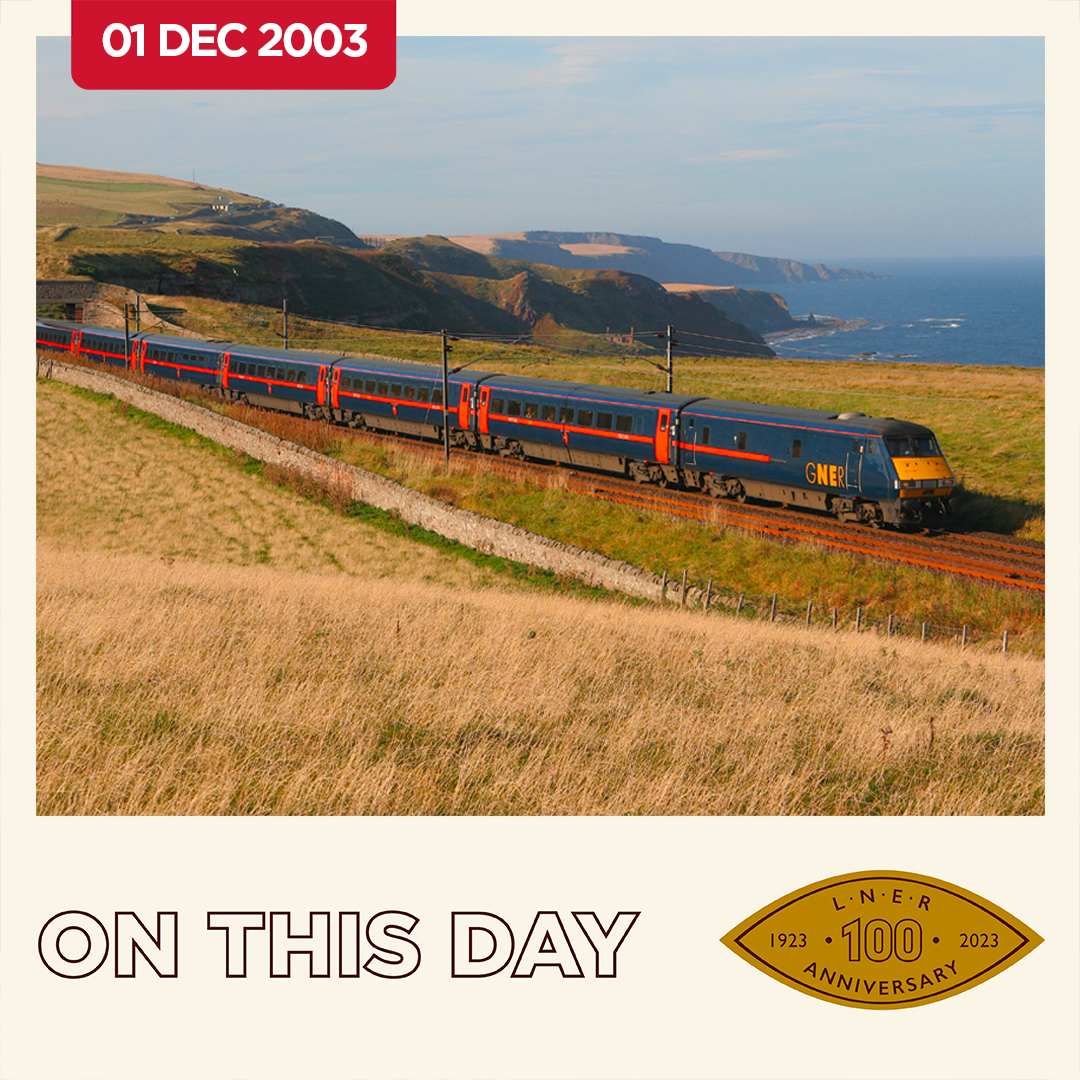 LNER's tweet photo. On this day 20 years ago, GNER became the first train operator to offer onboard Wi-Fi. The full fleet was equipped by 2006.
#OnThisDay #LNER100 https://t.co/DMr0IOoQsw