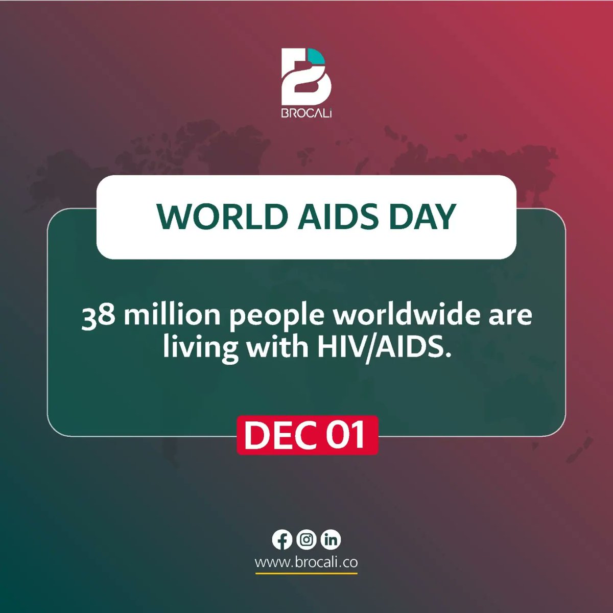 BrocaliMed's tweet photo. Empower, Educate, Eradicate. 🌐 On #WorldAIDSDay, let's join forces to break the stigma, spread awareness, and work towards a world where HIV/AIDS is no more. Together, we make a difference. 🕊️❤️
#EndTheStigma #WAD2023 https://t.co/8cgNwKjFRD