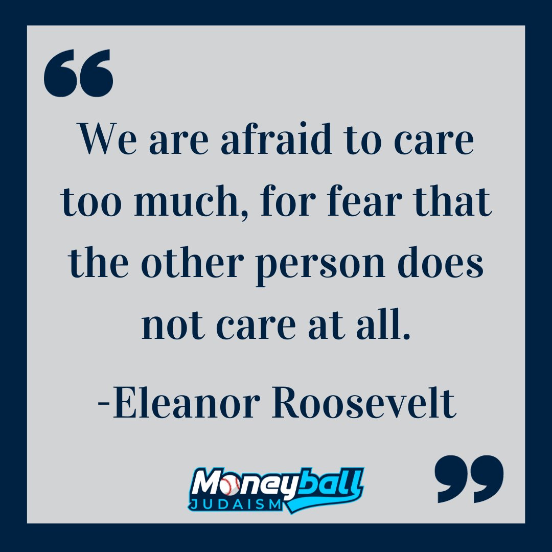 #MoneyballJudaism #MorningFuel #EleanorRoosevelt