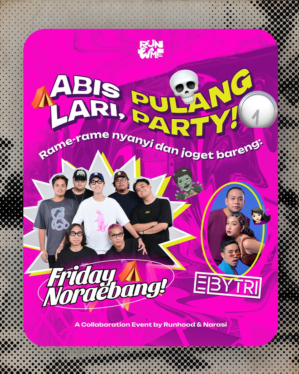 vindestwitt's tweet photo. Wadidaaaww~ nambah satu lagi nih bintang tamu yang bakal manggung di Hall Basket GBK, hari Sabtu, 2 Desember 2023!!

Makin ga sabar kaaaan ciwi-ciwi beres lari hepi-hepi bareng 💃👯‍♀️

Daftar di https://t.co/LKRe9tKd7y

#RunwMe
#Runhood
#Narasi https://t.co/2mxg1CDpFF