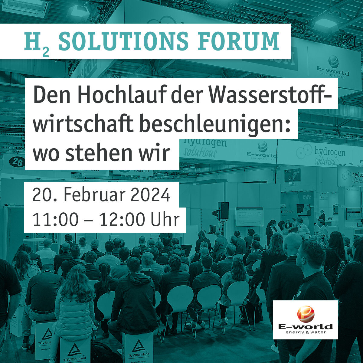 💧 Interessieren Sie sich für Wasserstofflösungen und wollen mehr über das Thema erfahren? Dann sind die auf dem Hydrogen Solutions Forum der #Eworld24 genau richtig! Entdecken Sie das weitere Programm in der E-world Community ➡ t1p.de/ib4q2