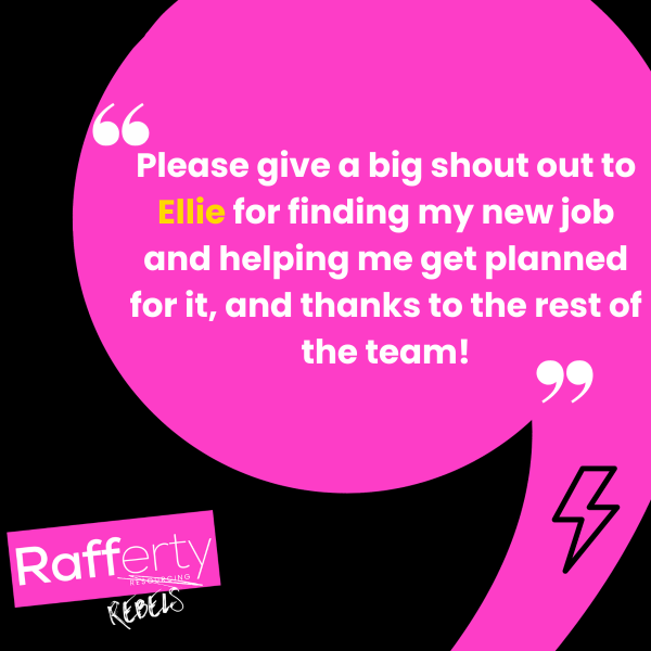 RaffertyRes's tweet image. A very well done to Ellie for securing the Rebel Team yet another positive review from a happy candidate! Go Ellie! ⚡🎉

#TeamRebel #Recruitment #REC #Rebels #Rafferty #WomeninBusiness