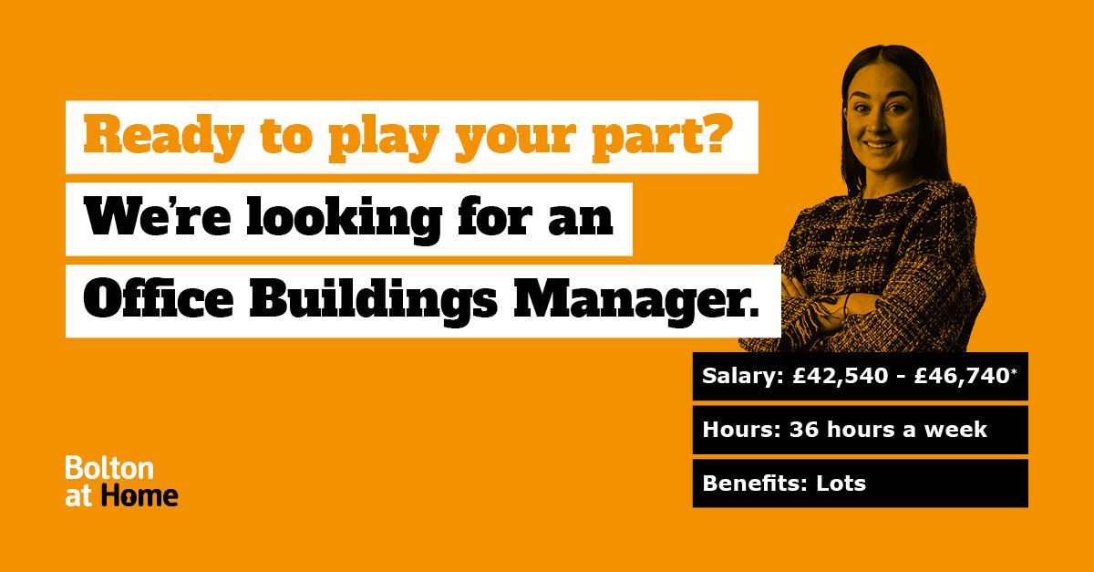 We're hiring an Office Buildings Manager! We’re on the lookout for new people across a number of key roles. If you’re ready to develop your career and do good things in Bolton, get in touch. Download the role profile: buff.ly/41jnkNH Or visit buff.ly/43oV5x4