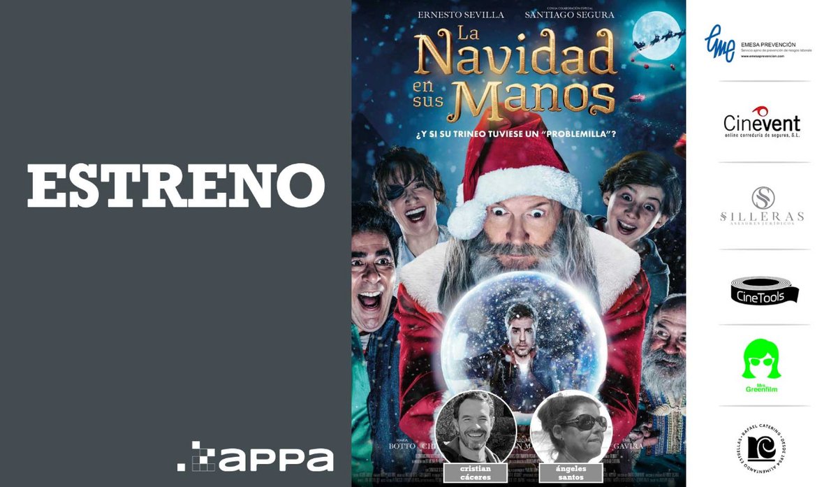 🎅🏻 Hoy se estrena la película "La Navidad en sus manos", dirigida por Joaquín Mazón.