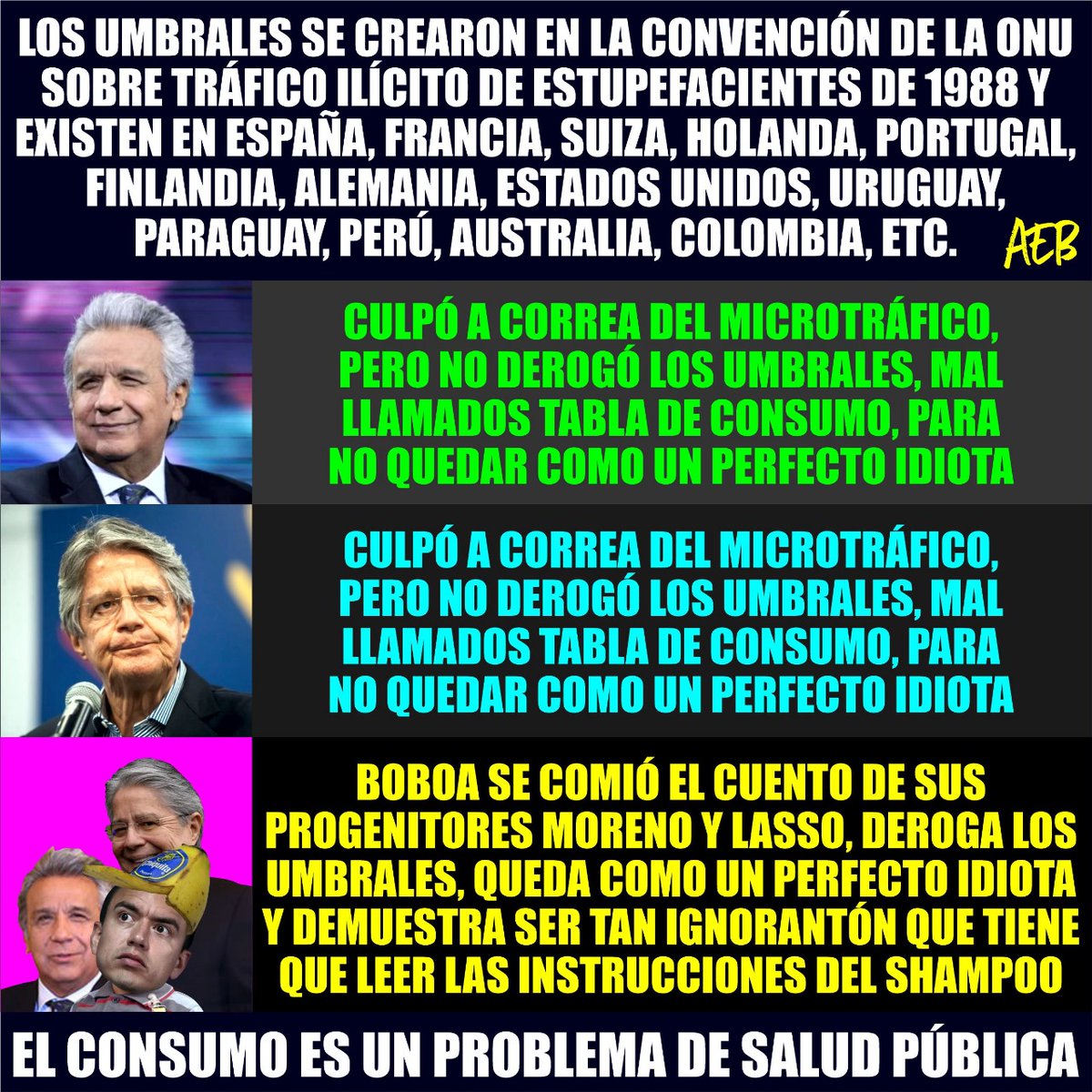 Esto ocurre cuando un individuo es fruto de las relaciones carnales entre 2 delincuentes ineptos consanguíneos, Moreno y Lasso, que provocan en su retoño una grave malformación cerebral convirtiéndolo en un accidente genético incapaz de caminar y mascar chicle al mismo tiempo...