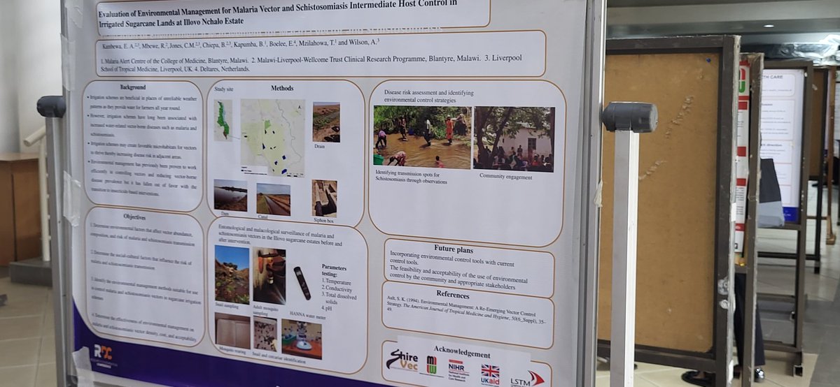 Find Aisha on poster number 172 this afternoon as she will be talking on malaria and schistosomiasis vectors

#kuhesRDC2023