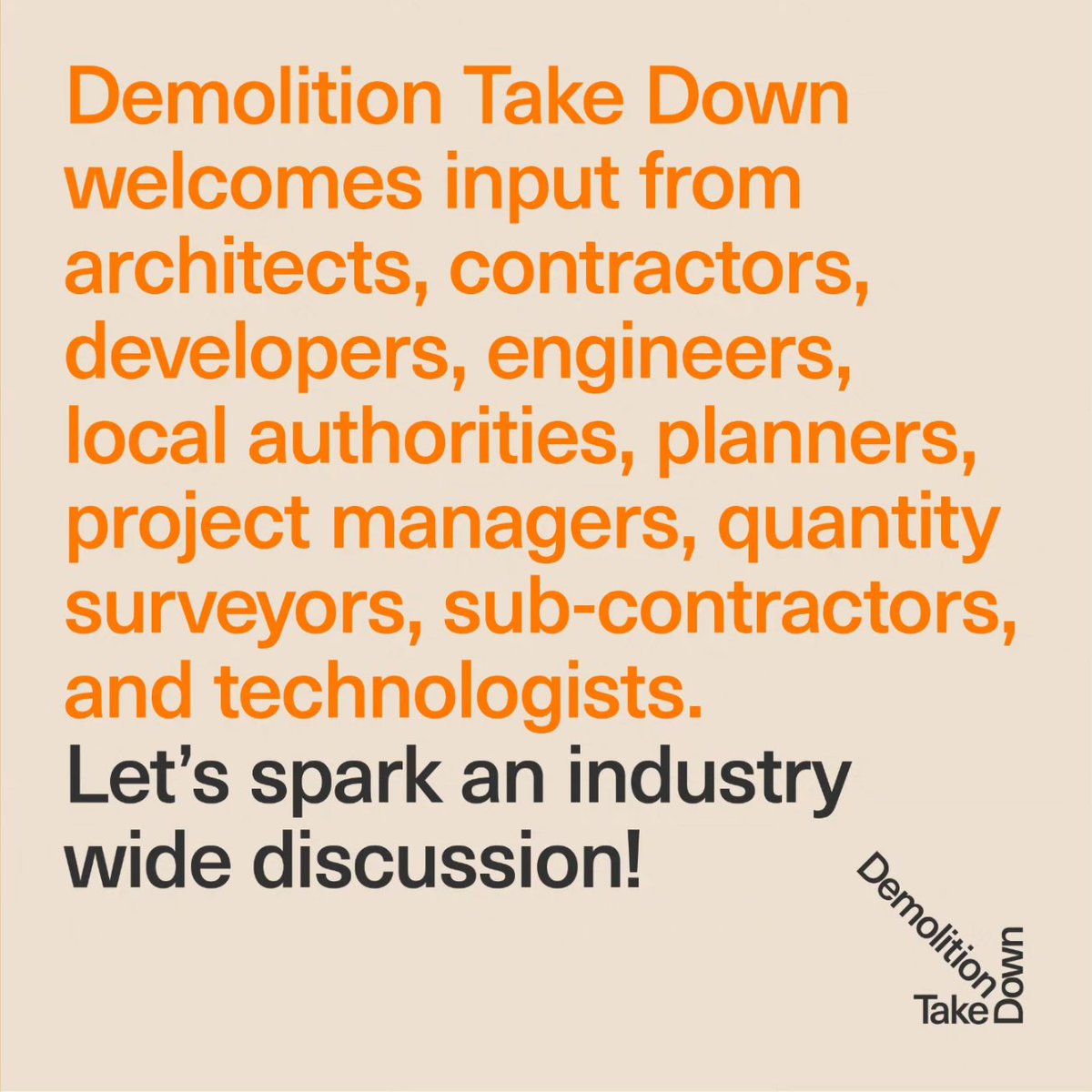 Demolition Take Down tweet media