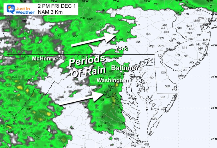 JustinWeather's tweet photo. Good Morning it’s Friday December 1
🌡️ CHILLY START AGAIN… WARMING ‘JUST ENOUGH’
🌧️ Rain Developing (Mainly Afternoon/Evening)
📡 Live Radar Widget
More showers to end the weekend.
🔗 FULL REPORT: https://t.co/mKxXP4ec4a
📝 7 Day Outlook https://t.co/iVNKOZfyOW