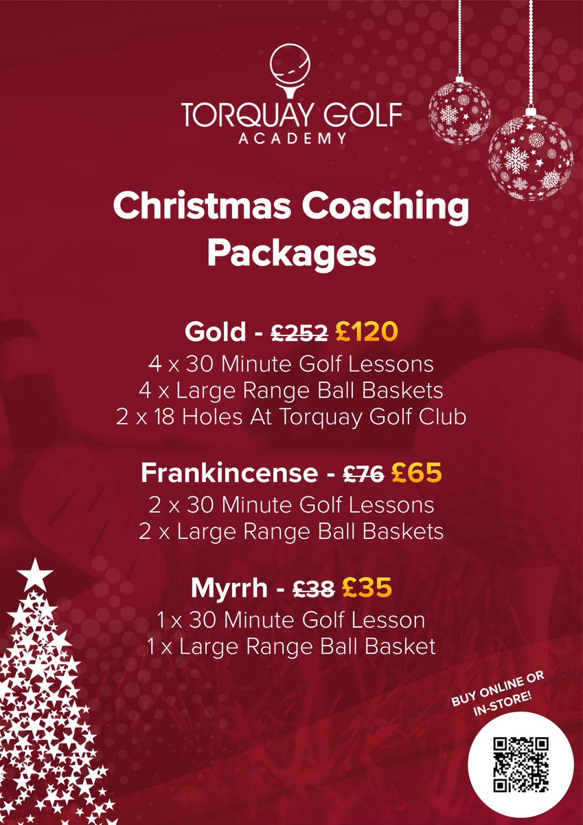 Click the link below to browse our fantastic value for money Xmas Coaching Packages 🎅🏻🎄 torquaygolfacademy.co.uk/christmasstore