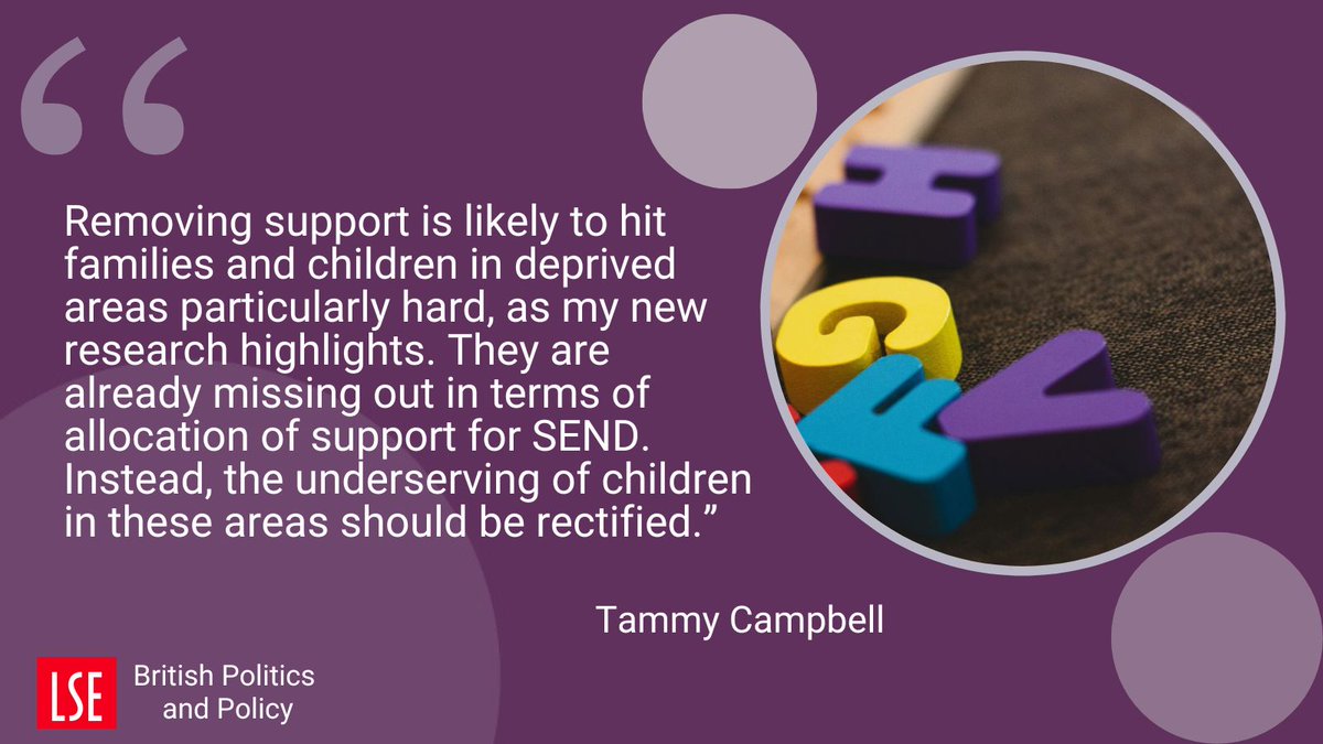 Cutting support for children with SEND will only worsen inequalities

Read the full analysis by Tammy Campbell: blogs.lse.ac.uk/politicsandpol…