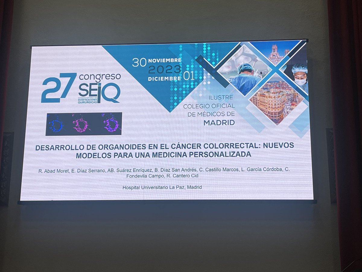 Julio Mayol (@juliomayol) on Twitter photo Organoides en cáncer colorrectal <a href="/rcanterocid/">RAMON CANTERO CID</a> #SEIQ23 <a href="/SEIQuirurgica/">SEIQ</a> <a href="/BalibreaJose/">Jose M. Balibrea MD, PhD, FACS</a> <a href="/belenporrero/">@belenporrero</a> <a href="/JlRodicio/">JLRodicio</a> <a href="/Dra_BelloIrene/">Irene</a> <a href="/rocioanula/">Rocío Anula</a> <a href="/BJSAcademy/">BJS Academy</a> Organoides en cáncer colorrectal <a href="/rcanterocid/">RAMON CANTERO CID</a> #SEIQ23 <a href="/SEIQuirurgica/">SEIQ</a> <a href="/BalibreaJose/">Jose M. Balibrea MD, PhD, FACS</a> <a href="/belenporrero/">@belenporrero</a> <a href="/JlRodicio/">JLRodicio</a> <a href="/Dra_BelloIrene/">Irene</a> <a href="/rocioanula/">Rocío Anula</a> <a href="/BJSAcademy/">BJS Academy</a>