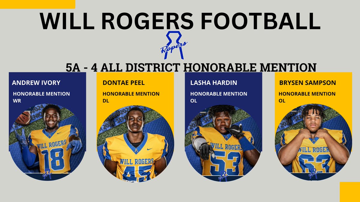 ROPERS All District selections! 
<a href="/Jordann_361/">Jordan</a> - DL POY
<a href="/Juliofoolio311/">Julio Gomez</a> - P POY
<a href="/Kevin_Perez62/">Kevin Perez</a> - OL POY 
<a href="/Isaac_Arce2/">Isaac Arce</a> - AD RB
Josh Collins - AD OLB 
<a href="/giovanni_pete/">Giovanni Pete</a> - AD QB
<a href="/Des_lee2/">Desmond Lee</a> - AD WR
@Andrew_2Ivory - HM WR
<a href="/DontaePeel45/">Dontae Peel</a> - HM DL
<a href="/LashaHardin64/">LashaHardin64</a> - HM OL
<a href="/BrysenSampson/">brysen</a> - HM OL